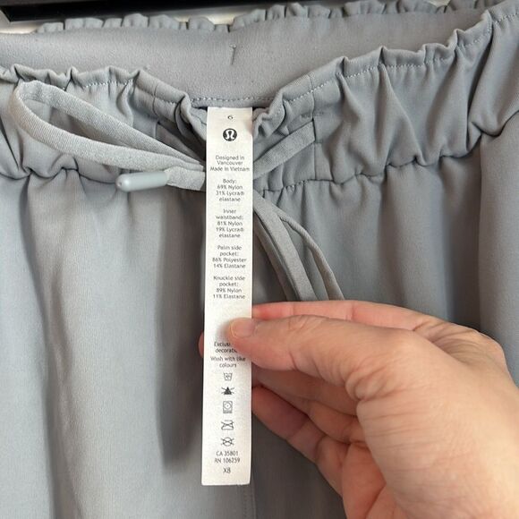 Lululemon Women’s gray Stretch High-Rise Crop pull on pants casual size 6 - GUC - Picture 11 of 15